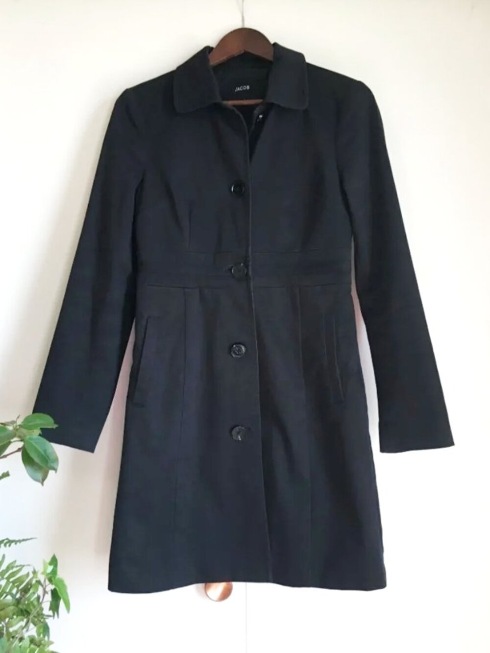Vintage Y2K Jacob Cyberpunk Matrixcore A-Line Trench Coat - Size 3/4